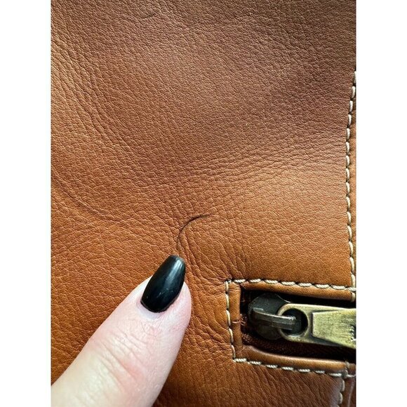 Links & Kings Mayfair Briefcase Handcrafted Tan Leather NWT - Picture 13 of 14